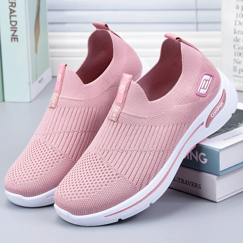 

Sneakers Fashion Breathable Casual Slip-on Male Loafers Casual Walking Shoes old, As pic