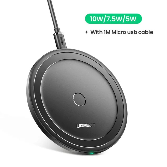 

Wholesale Ugreen Smart Wireless Charger for iPhone 12 X Xs 10W Qi Fast Charging Mat Pad for Samsung S11 Huawei Watch Airpod