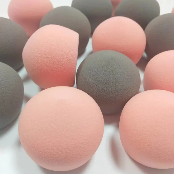 

Factory Supplier Non-Latex Super Soft super big Cosmetic Powder Puff Peach Beauty Makeup Sponge Blender, Assorted