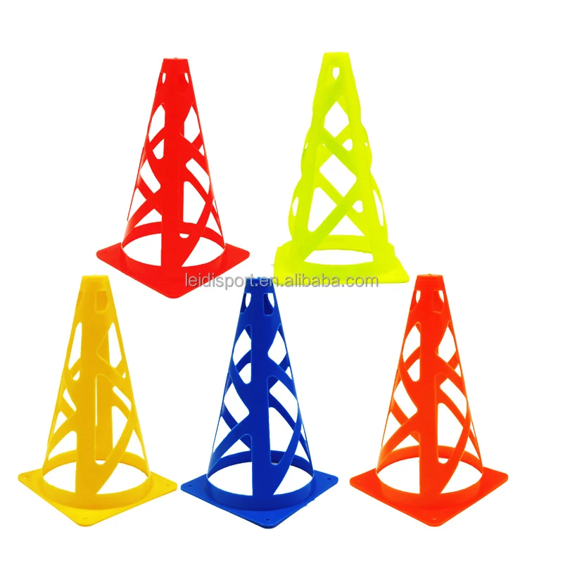 

23 cm football cone with hole training agility speed cone roadblock