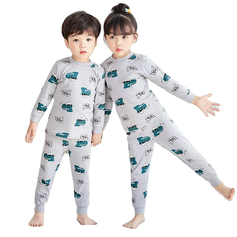

Kids Custom Pajamas Kids Plain Pajamas Organic Cotton Baby Clothing Warm Baby Clothes Clothing Sets Full Breathable OEM Service