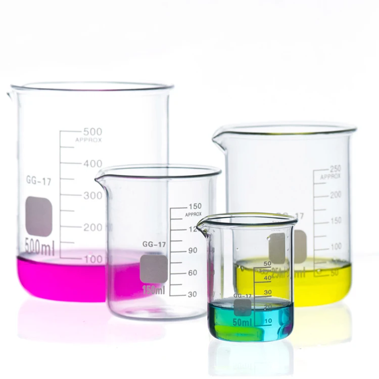 
Lab supplies beaker laboratory glassware glass beaker with different types 