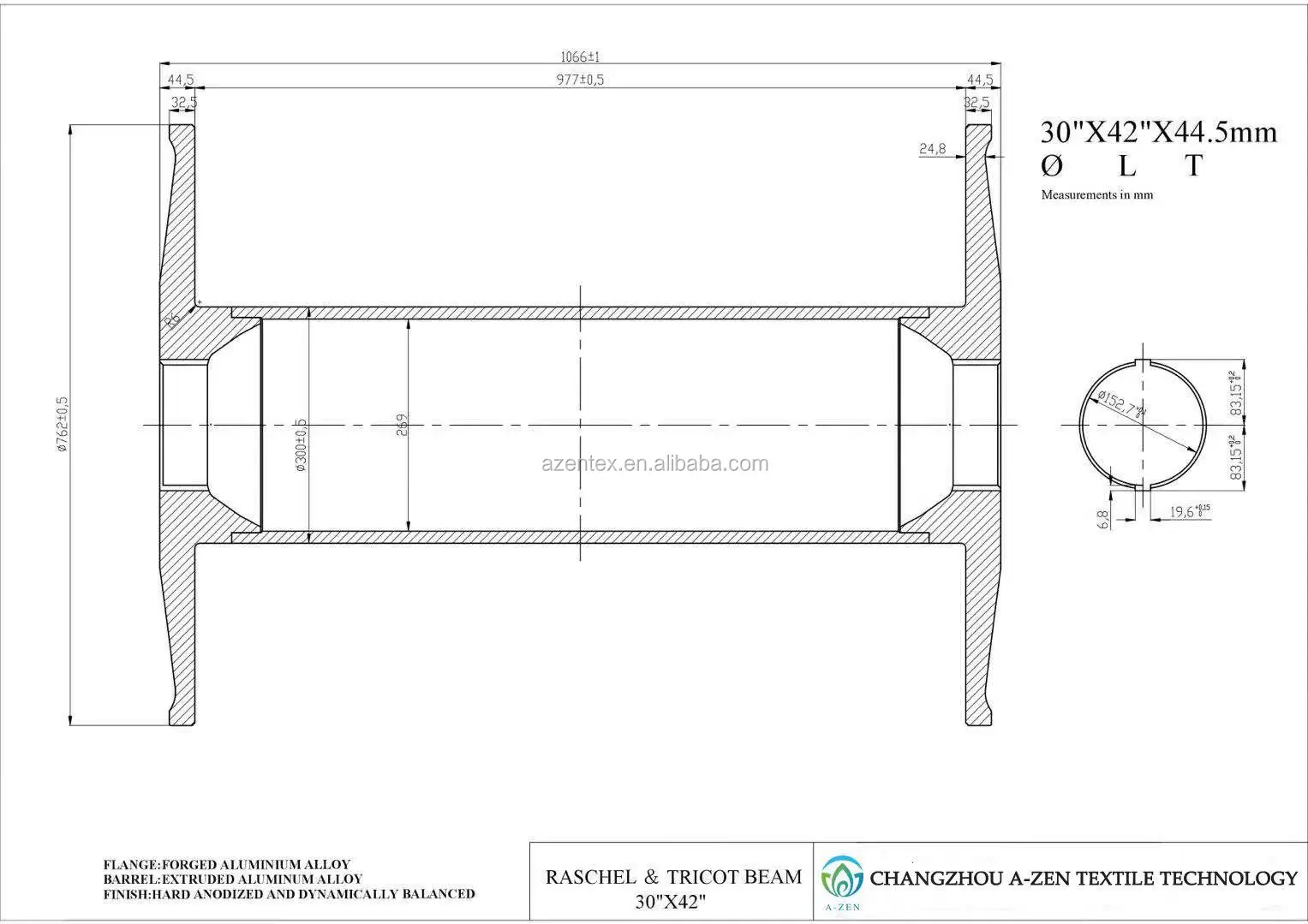 High Quality Warp Knitting Machine Spare Part Aluminium Beam Buy Warp Knitting Machine Forged