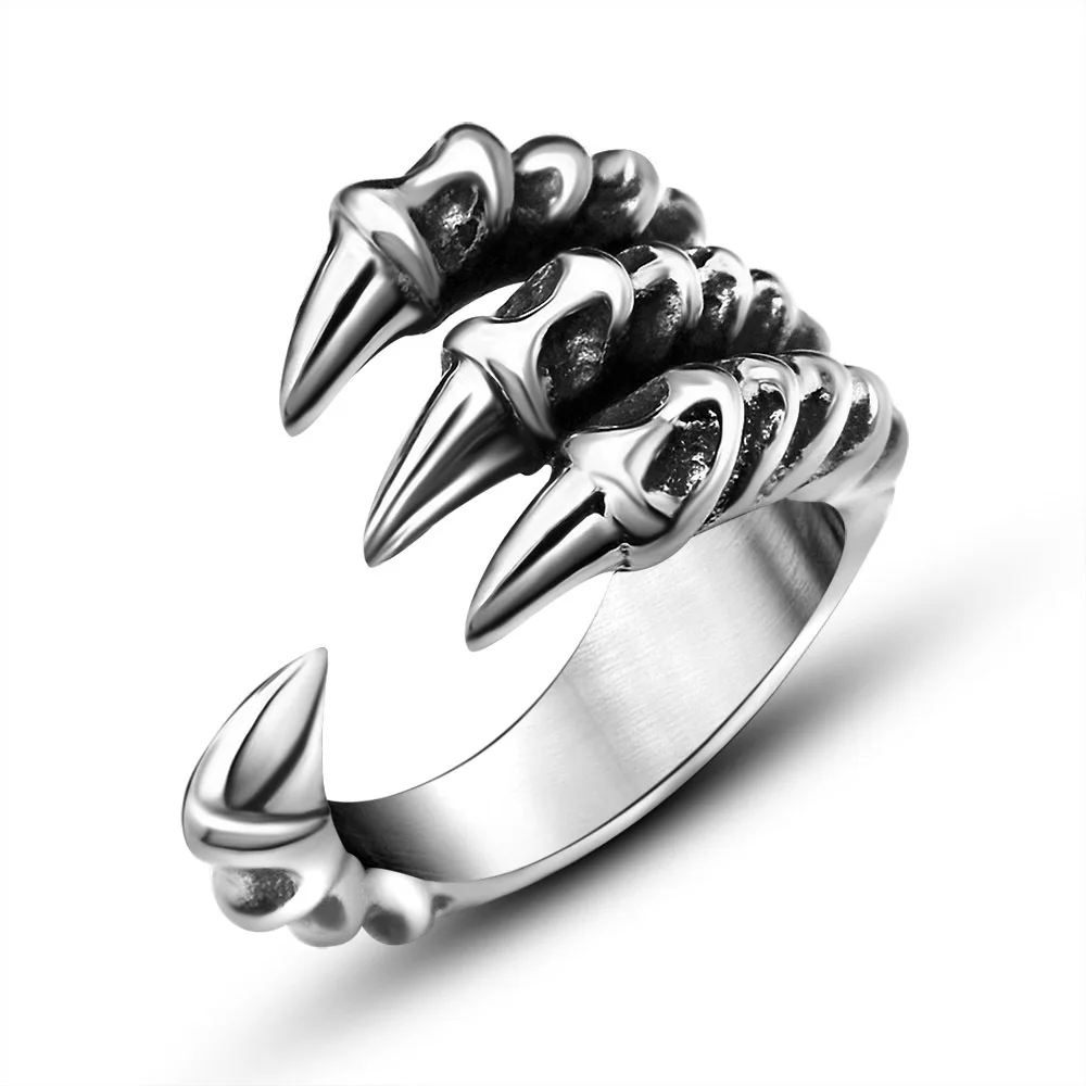 

Fashion Jewelry Men's Ring Domineering Sharp Dragon Claw Tail Ring Personality