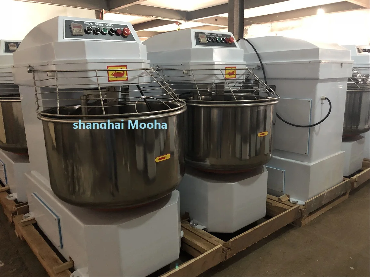 Commercial 120 Liters Spiral Dough Mixer Other Snacks Machines 50kg