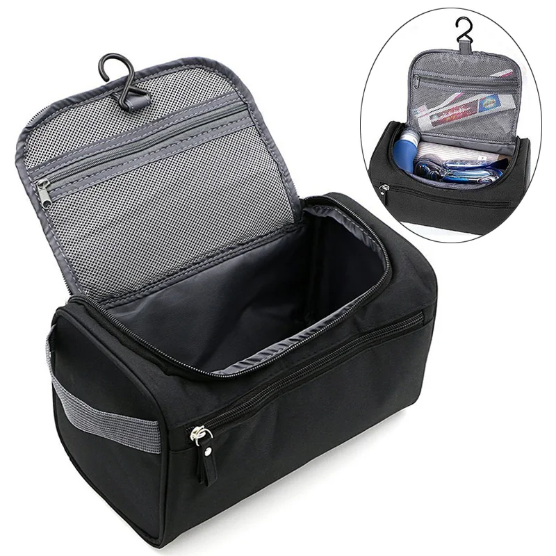 

Promotion Multifunction Makeup Bag Polyester Men Travel Toiletry Hanging Organizer Kit Cosmetic Bag, Customized