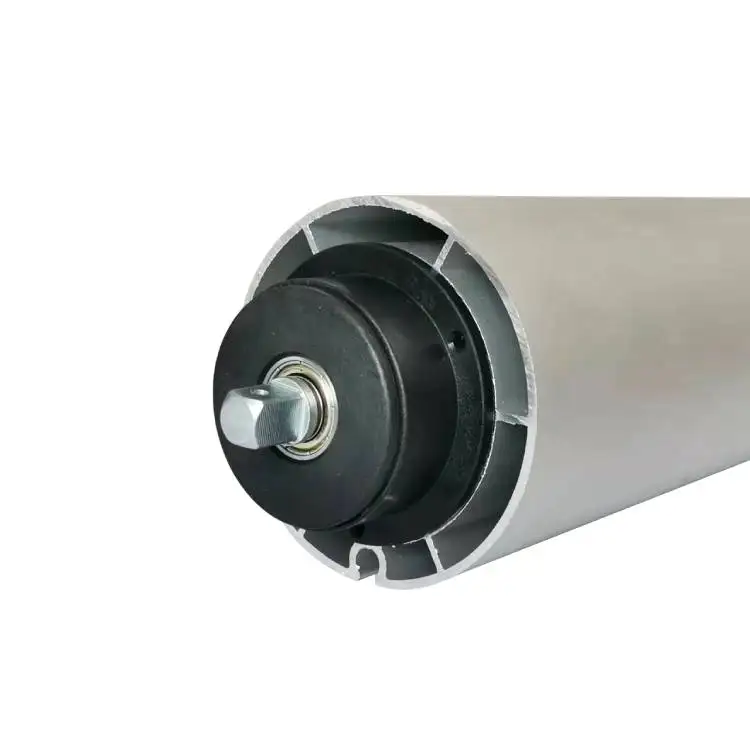 YST Factory Wholesale Plain Technique Silver Aluminum Alloy Electric Roller Blind 85 Tube Lower Open Track Accessories