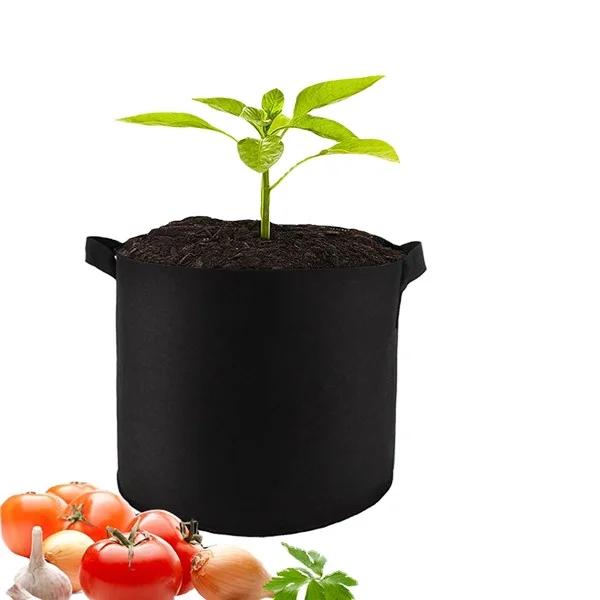 

Hot Sale 1 2 3 5 7 10 15 20 25 30 Gallon Non Woven Felt Fabric Breathe Freely Flower Pot Palnt Grow Bag