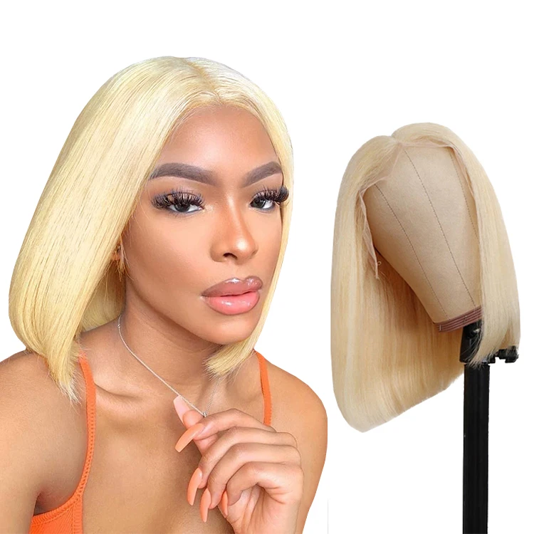 

Short Bob 613 HD Lace Frontal Wholesale Vendors Virgin Hair Cuticle Aligned Lace Front Wigs