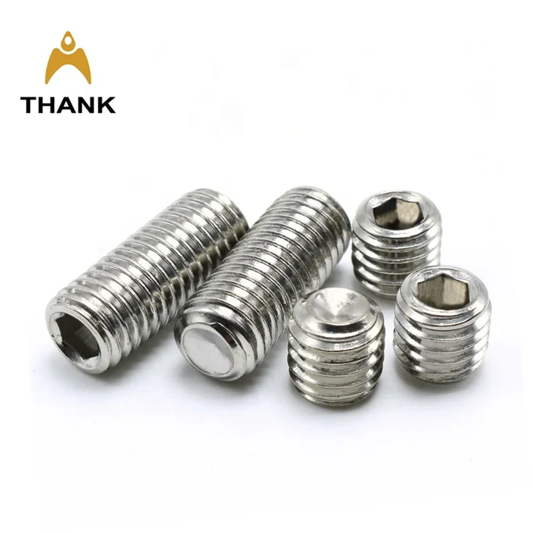 
DIN916 stainless steel 304 Hex socket cup point set screws 
