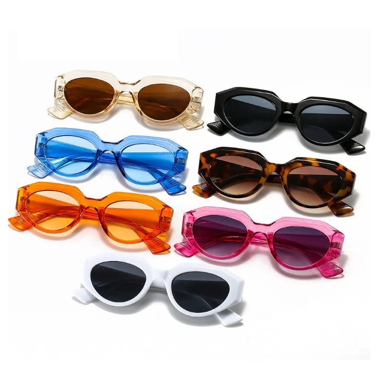 

2021 Hot Sale Fashion Multi Colors Plastic UV400 Small Round Sunglasses Women