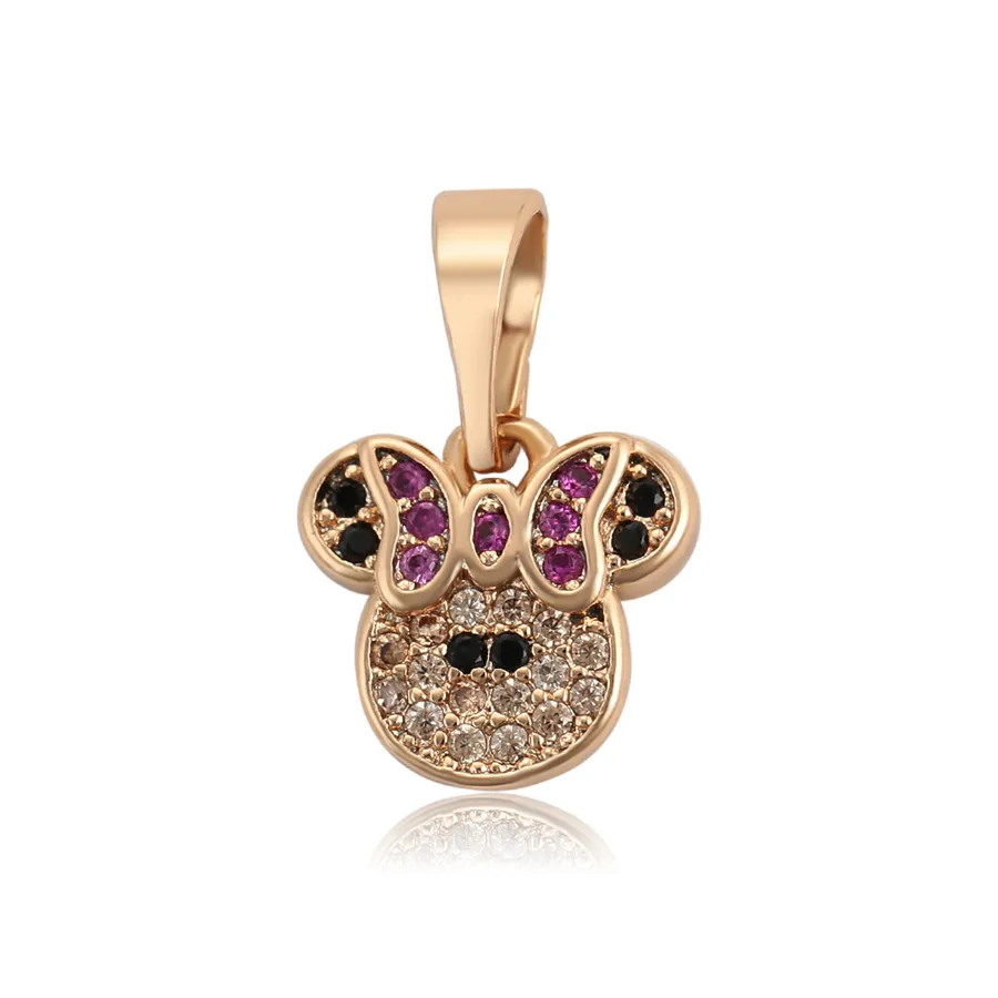 

A00655615 xuping jewelry animal Shape Collection Cute Charm Elegant Mickey Mouse 18K Gold Plated Pendant