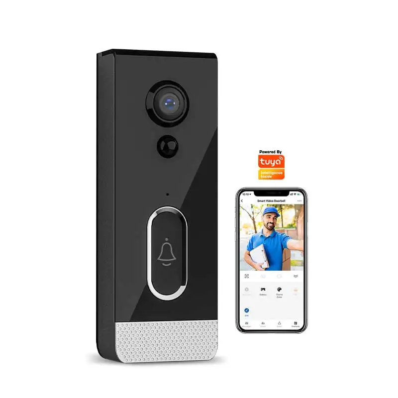 

Tediton IP65 Waterproof Home Security Tuya WiFi Smartphone Remote Video Wireless Camera Video Doorbell