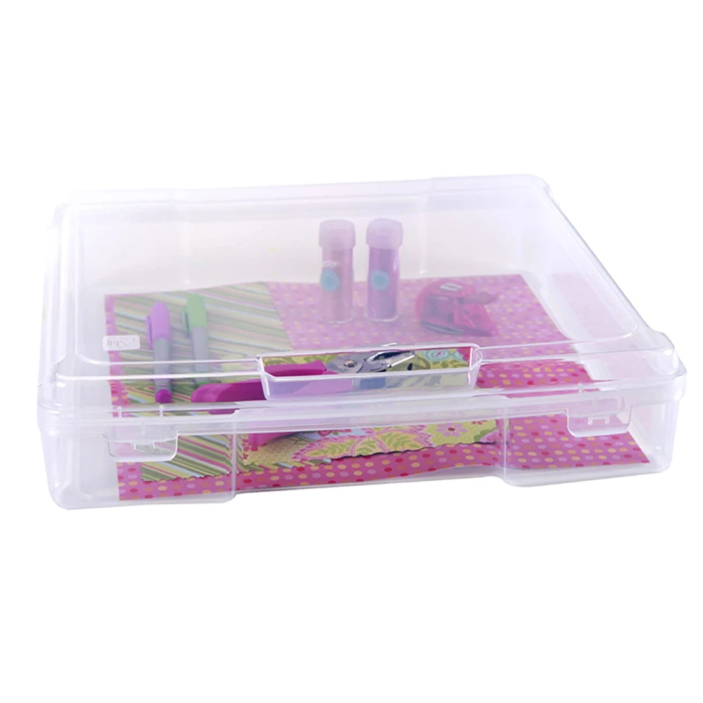 

portable project 12x12 plastic scrapbook storage case, Customized color
