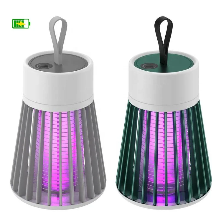 

rechargeable batteries abs bug zapper ant flies electrical LED killer mosquitos for camping