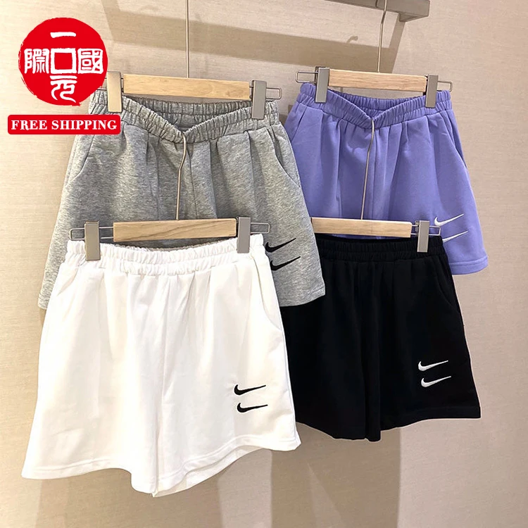 

women's trousers Korean style loose high waist casual cotton sports shorts