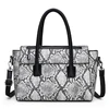 E3374 Hot sale python pattern shoulder bag pu leather tote handbags women bags