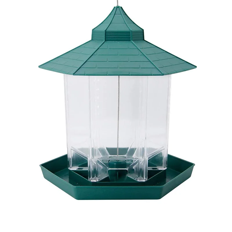 

Wild Bird Feeder Garden Yard Decoration Hexagon House Shaped Bird Feeders Hot Amazon Pet Supplies Outside Hanging Bird Feeder