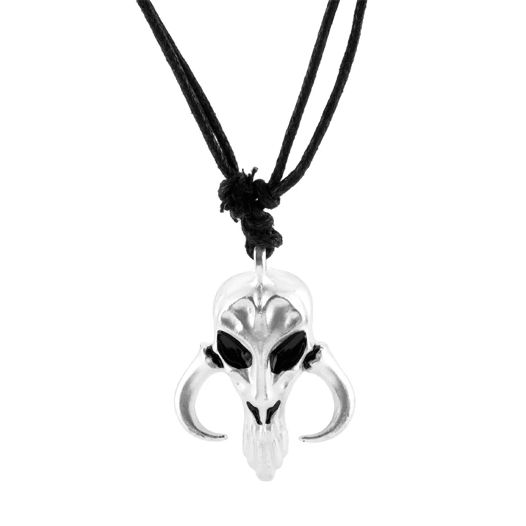 

Hot Selling Movie the Mandalorian Zinc Alloy Rope Chain Necklace for Fans Cosplay Jewelry