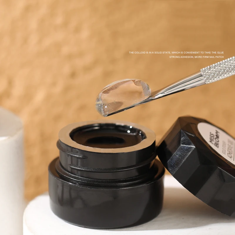 

High Quality Canned Solid Nail Tips Gel Easy Apply Soak Off Nail Extension Solid Glue Gel, Clear