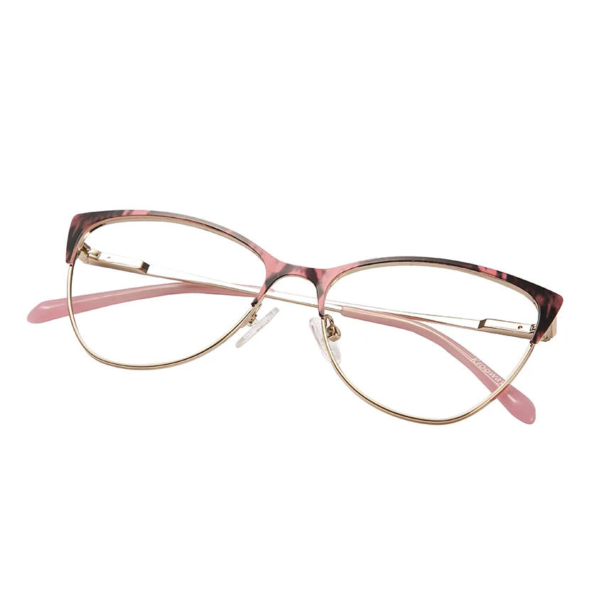 

Cat Eye Blue Light Blocking Glasses Women Trendy Metal Frame Computer Game Glasses, 5 colors