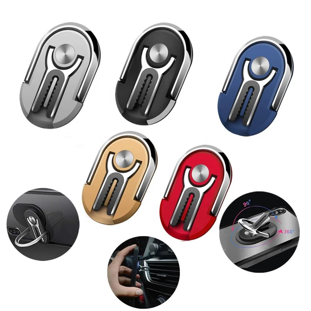 
Multifunctional Universal Phone Holder Adjustable Car Air Vent Phone Mount Sticky Smartphone Finger Ring Kickstand 