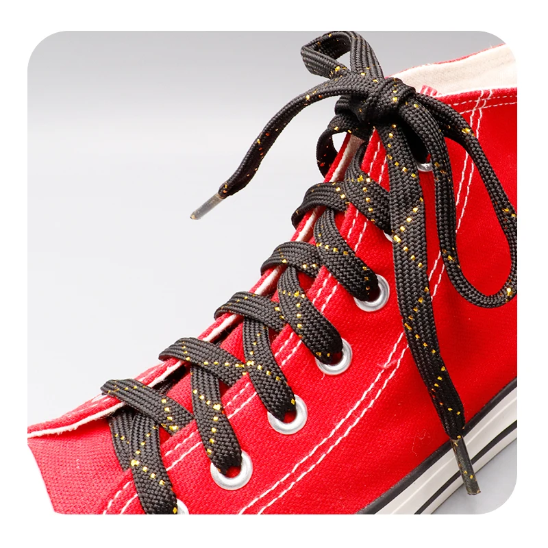 

Shoes&Accessories Metallic Yarn Flat Support Customized shoelaces for lace up shoes