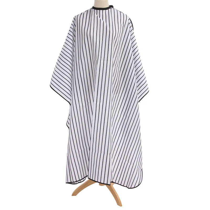 

NEW HighQuality Professional Polyester Stripes HairCut Cover Barber Hairdressing Salon Cape Aprons