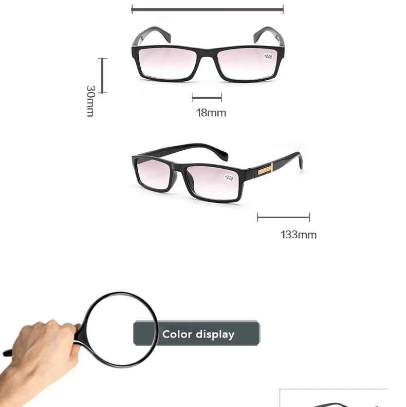 2024 Newest Multifocal Gradient Lens Designer Optics Reading Glasses