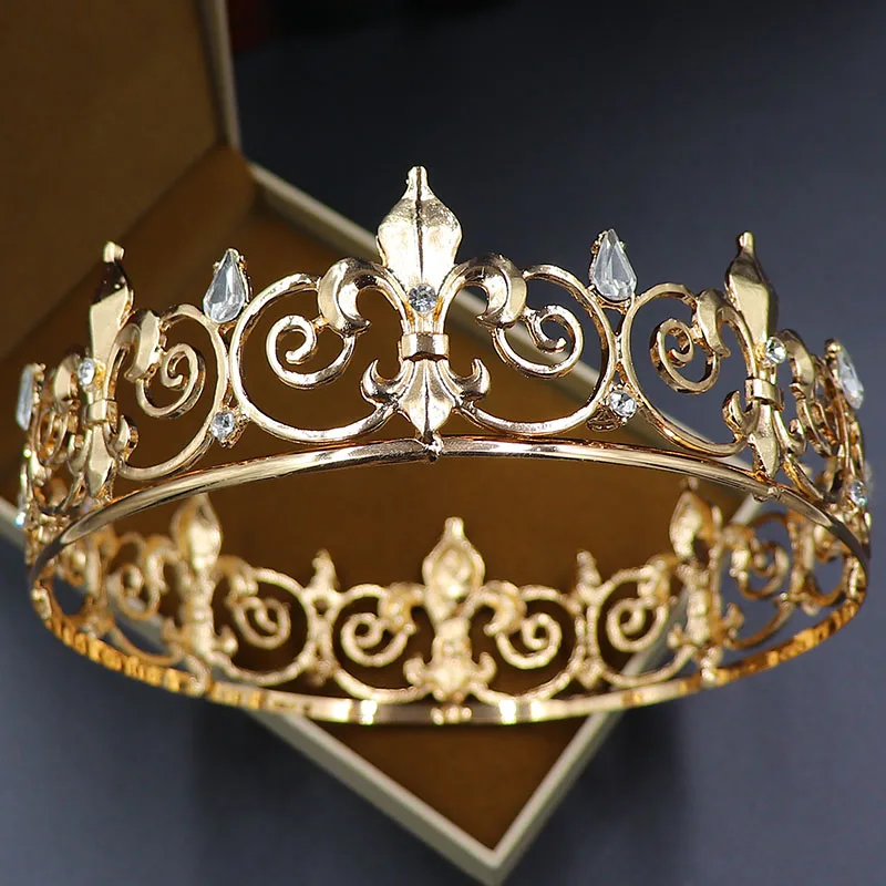 
NeeFu WoFu Metal crown Zirconia Fashion Bridal Wedding Wholesale Wedding Tiaras and Crowns factory Outlet 