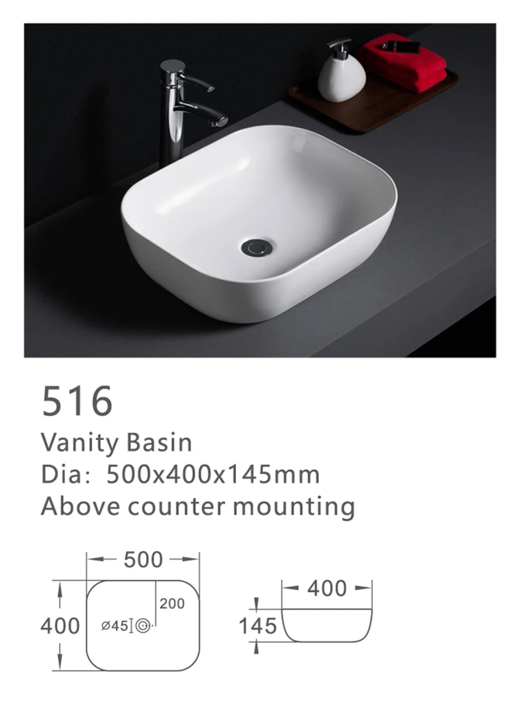 516 Cheap price lavabo oval shape porcelain bathroom washing hand basin for home hotel