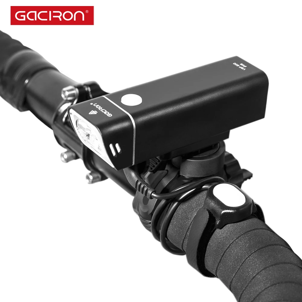

Gaciron ebike accessories waterproof rechargeable bicycle lamp light led bike