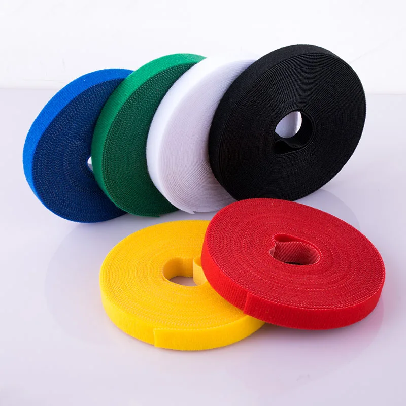 

Double side nylon fastening hook and loop tape, Black,white,red,green,yellow,etc