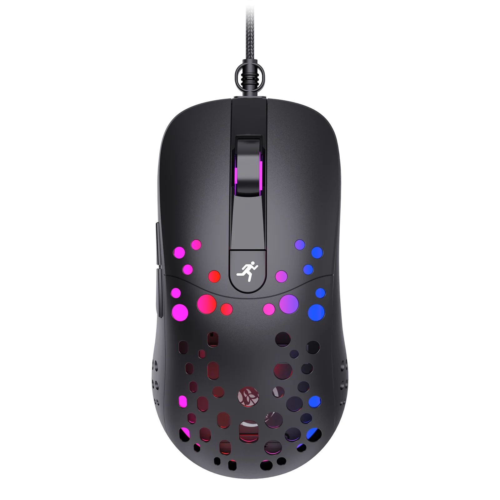 

Programmable game mouse 6 RGB light modes switching DPI adjustment 8000