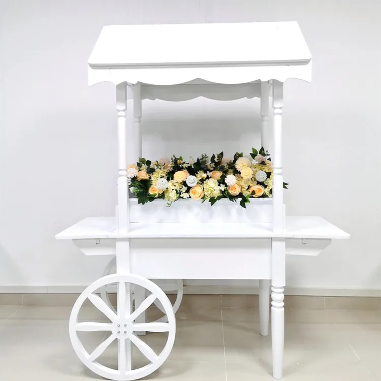 Image of Free Shipping Hot Sale Cheap Wooden Candy Cart for Wedding Party Decorations
