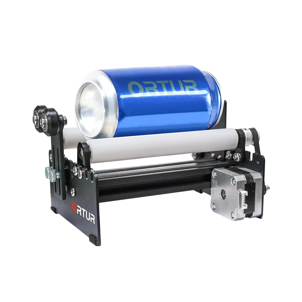 

2024 Best ORTUR 3D Printer Y-axis Rotary Roller Engraving Module for Laser Engraving Cylindrical Objects Cans Laser Engraving