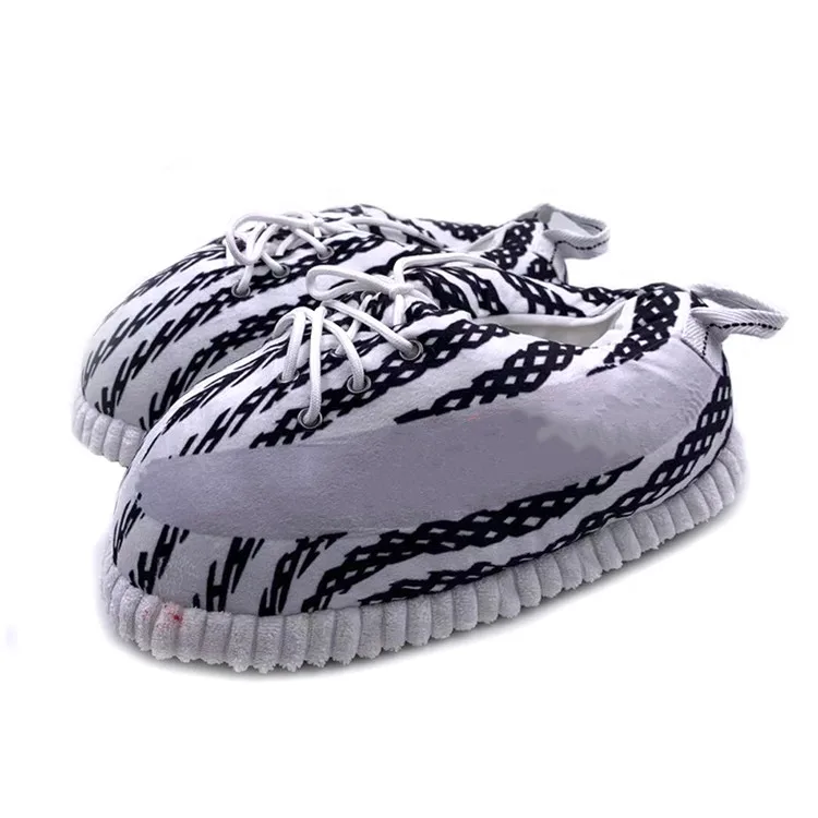 

Custom High Quality House Warm Sneakers Soft Unisex Adult Size Plush Yeezy Slippers