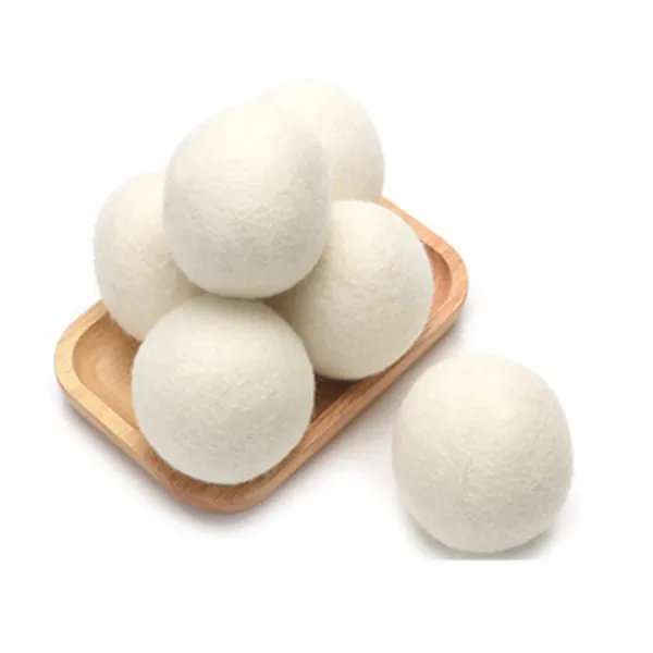 

Set of 6 XL 100% Eco friendly Organic New Zealand Wool Softener Hypoallergenic Premium Wool Dryer Balls, Custom color