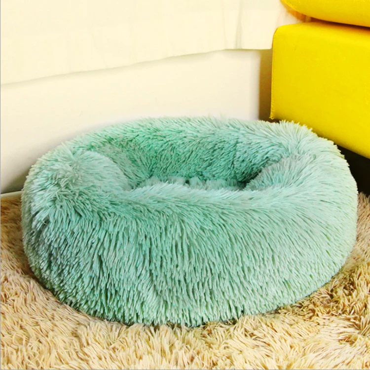 

Pet Bed Deluxe Pet Supplies Bed Raised Plush Felt Small Round Luxury Egg Round Cat Dog Pet Bed, Picture