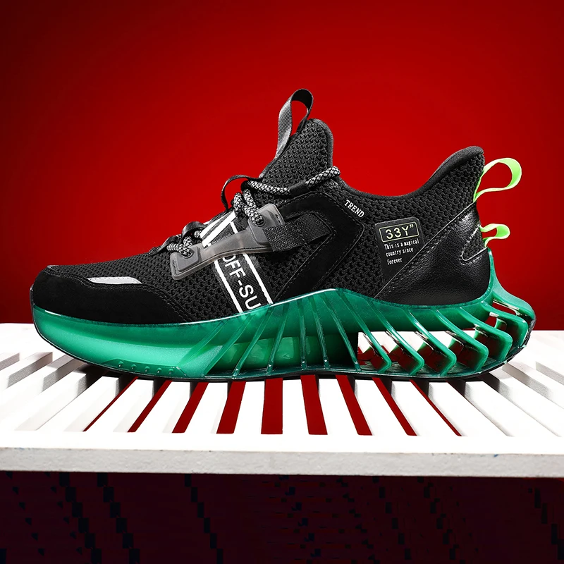 

New Design Trend 33y Fluorescent Blade Sneakers Hollow Sole Casual Sport Shoes For Men