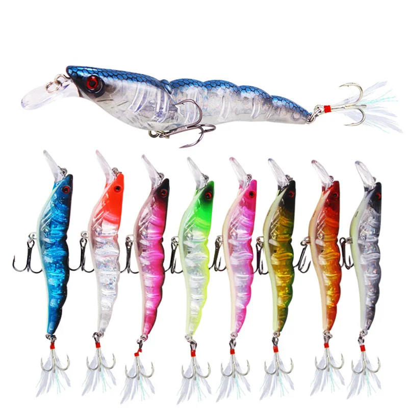 

Jetshark 9.5cm 13.6g 8colors Artificial Bait Hard Minnow Baits Floating Fishing Lures Shrimp Shape Minnow Fishing Lures