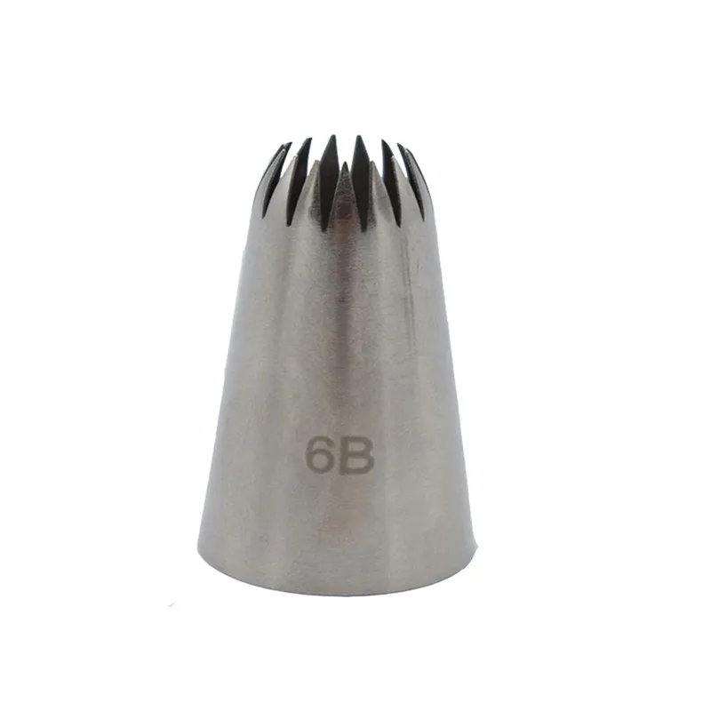 

#6B Icing Piping Nozzles Cream Baking Pastry Cake Tip Decorating Tools Stainless Steel Nozzle Baking tip