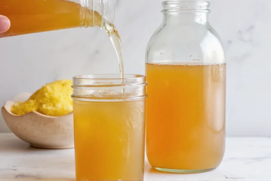 Fresh ginger root slices in a saucepan with water and sugar for homemade ginger syrup recipe