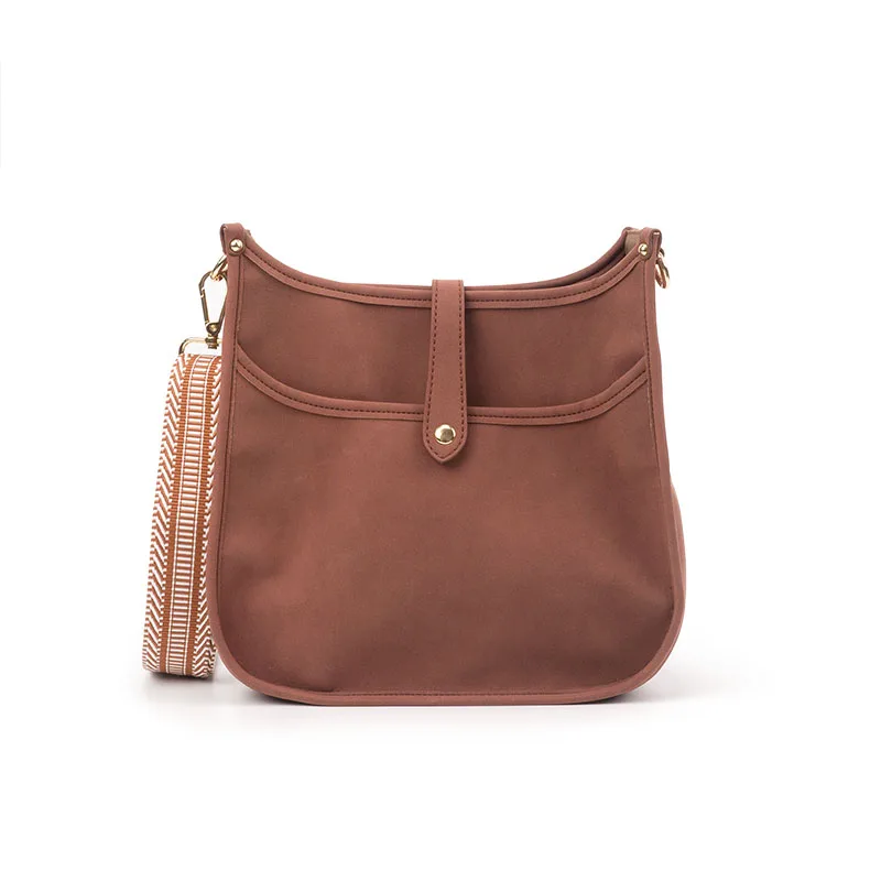 

2021 UH NEW Fashion Vegan Leather Messenger Bag Crossbody Bag for Ladies Women Pu Daily Used High Quallity bag, Brown/pink /navy/black /grey