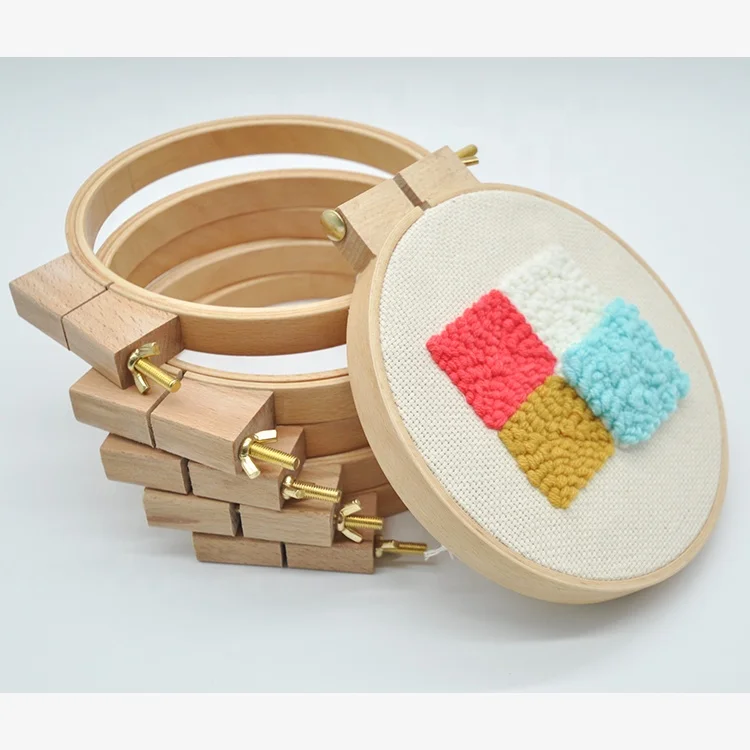 

Thicken Round Wooden Embroidery Hoop, Natural wood color