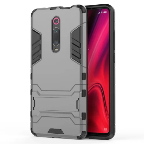 

For Huawei P20 pro Hybrid Shockproof Silicone armor cover Slim Stand Hard case, As pictures