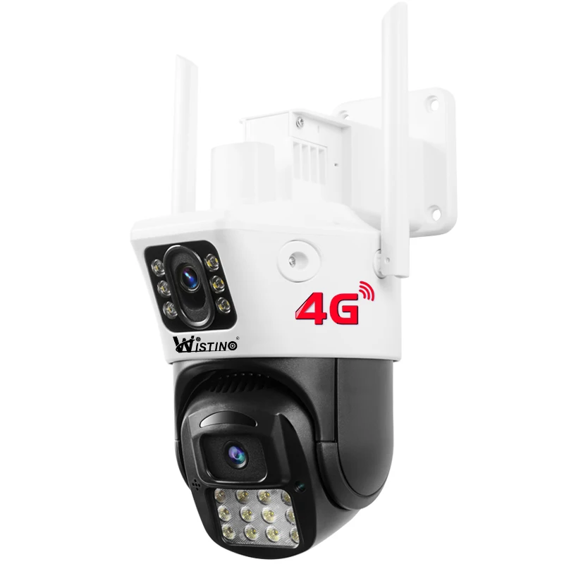 

Wistino 6MP Cctv 4g Ptz CCTV Camera IP66 outdoor colorful IR night vision Auto Tracking 3k CCTV Okam 4g Camera