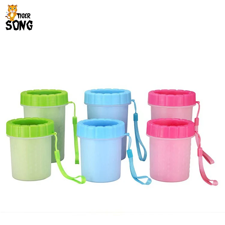 

Wholesale Pet Dog Feet Paw Washer Cleaner Cup Wash Pet Foot Bottle Dog Feet Cup, Blue