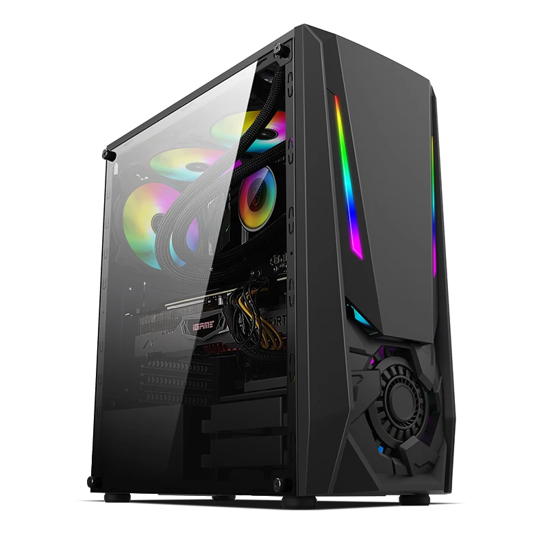 

Hot Selling Fashion Design Gaming computer case Full Tower PC Hardware ITX Chasis ATX Desktop Gabinete Cabinet Gamer