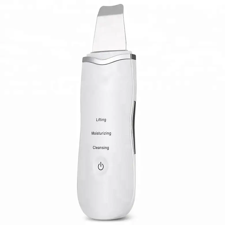 

Hotsale skin scraper skin care spatulas ultrasonic scrubber, White / black